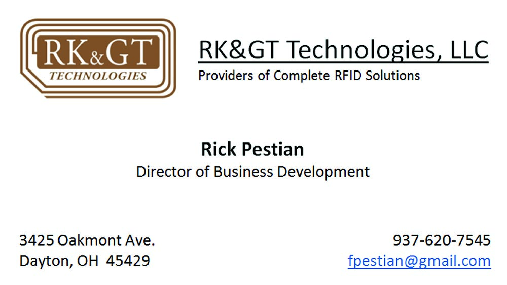 RK & GT Business Card